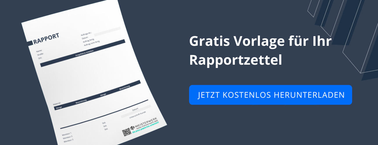 Downloadable: Jetzt kostenlose Rapportzettel-Vorlage herunterladen.