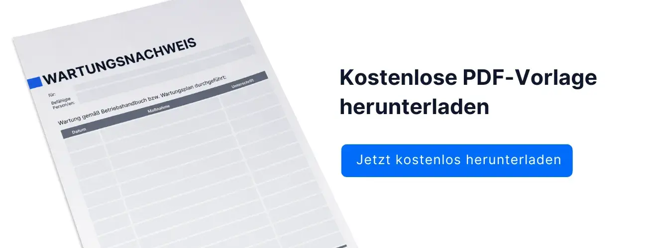 Wartungsnachweis gratis herunterladen