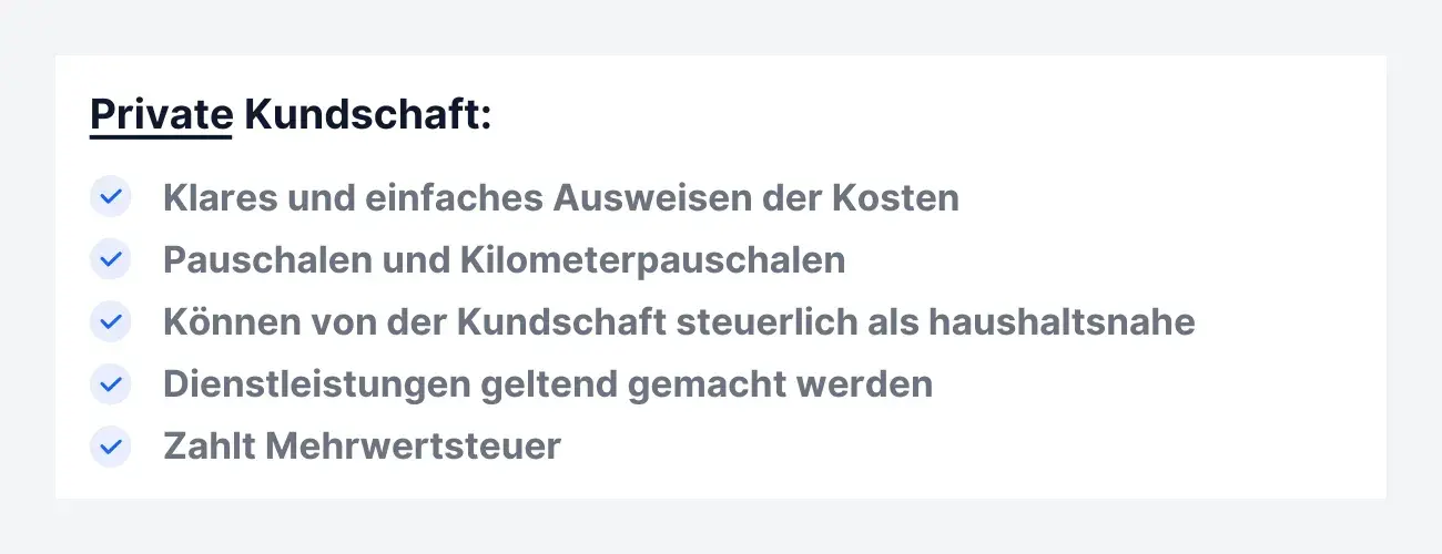 Private Kundschaft