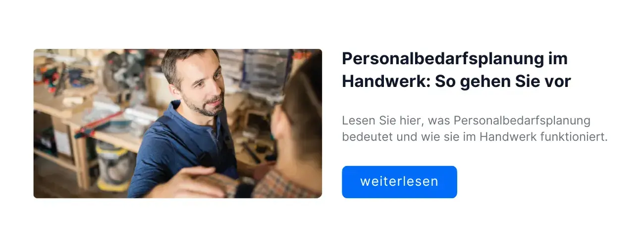 Zum Thema Personalbedarfsplanung erfahren Sie hier mehr: