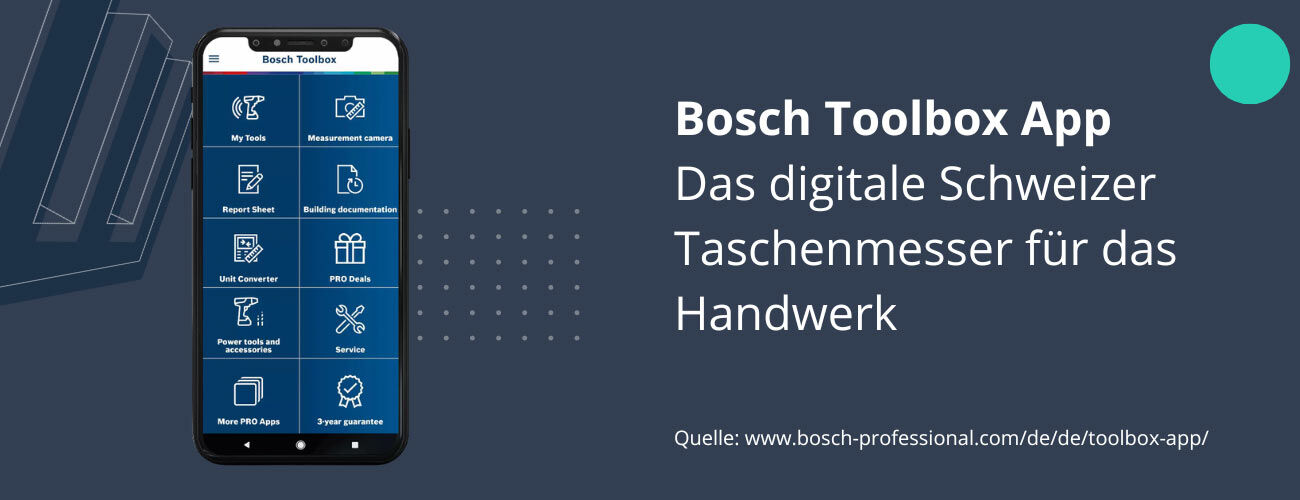 Die Bosch Tool Box App: Eine geniale App für alle Beteiligten auf der Baustelle
