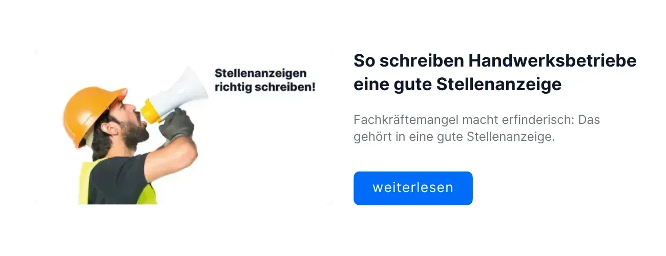 Wenn Sie das machen wollen: Lesen Sie hier weiter und erfahren Sie, wie eine gute Stellenausschreibung aussieht.